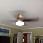 Installed new ceiling fan. with led light