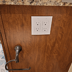 Addied outlet on the opposite side of vanity in Estero.