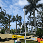 Replace LED parking lot lights in Naples
