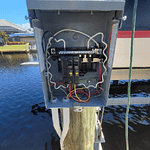 Replaced boat dock sub panel in Cape Coral